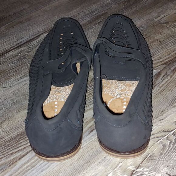 Topman navy weave morgan saddle loafers Sz 9 NWT - Picture 4 of 7
